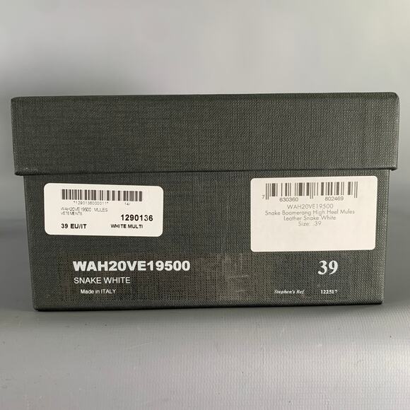 VETEMENTS Size 9 Sq Toe Snake Boomerang Mule - Picture 11 of 11